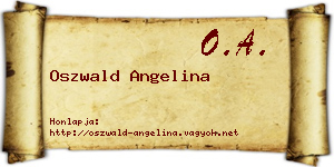 Oszwald Angelina névjegykártya